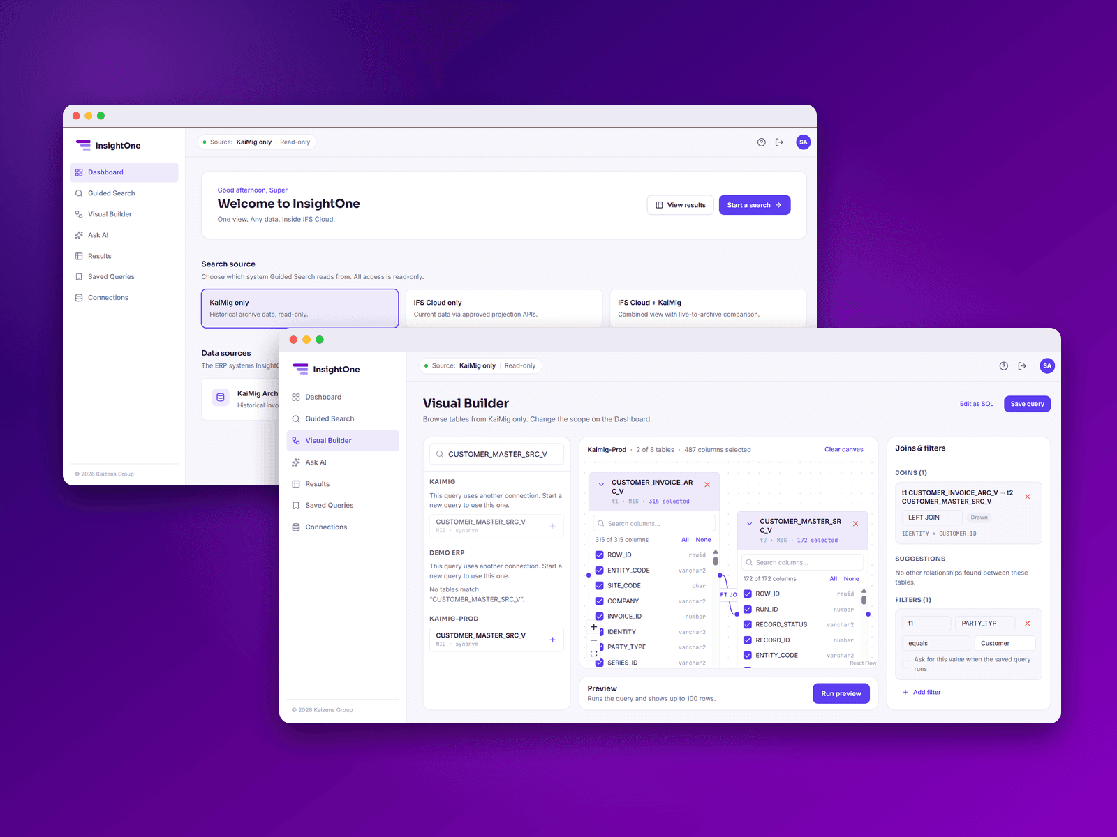 One View. Any Data. Inside IFS Cloud.